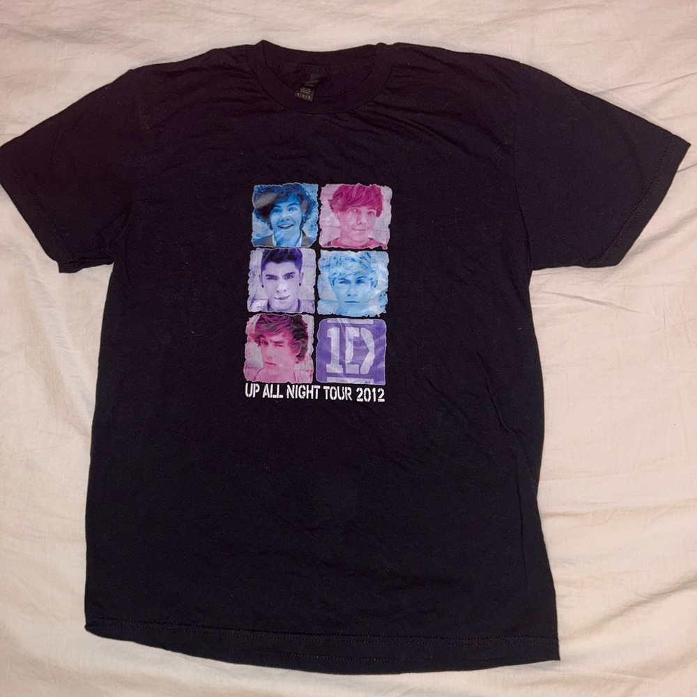 Gildan Black Up All night One Direction 2012 Tour
